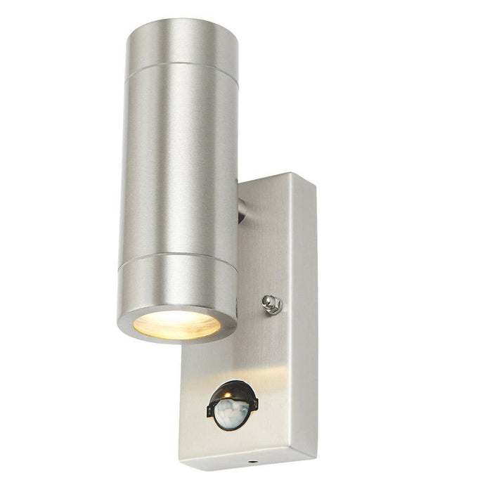 Wall Light Up Down Outdoor Porch Lamp PIR Sensor Sconce Stainless Steel IP44 35W - Image 1