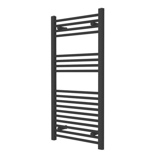 Bathroom Towel Rail Radiator Warmer Black Mild Steel Lightweight 1000x500mm - Image 1