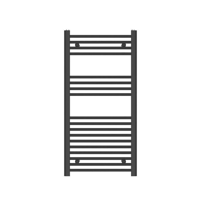 Bathroom Towel Rail Radiator Warmer Black Mild Steel Lightweight 1000x500mm - Image 2