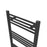 Bathroom Towel Rail Radiator Warmer Black Mild Steel Lightweight 1000x500mm - Image 3