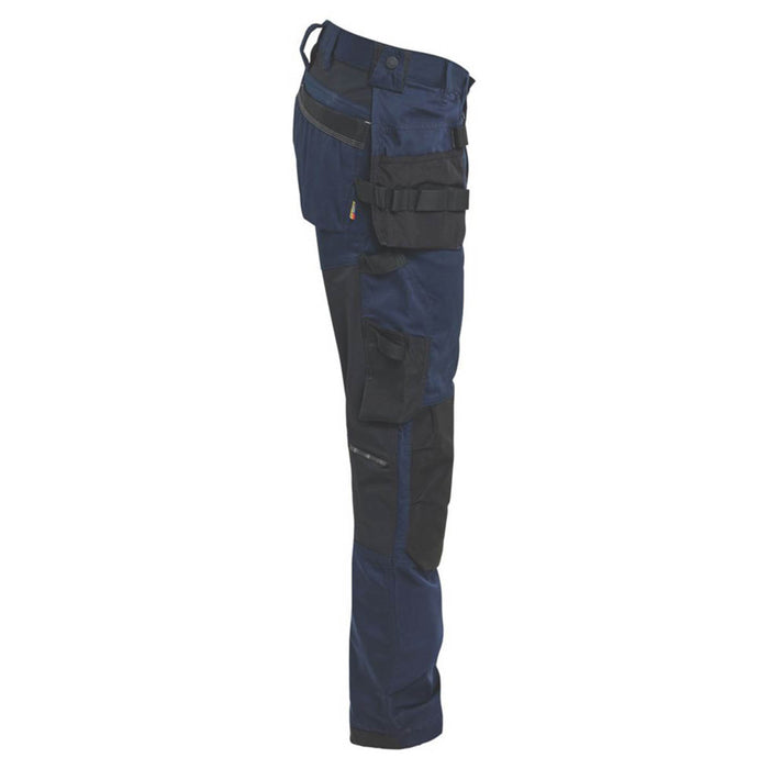 Mens Work Trousers Stretch Navy Lightweight Cargo Breathable Pockets 36" W 30" L - Image 3