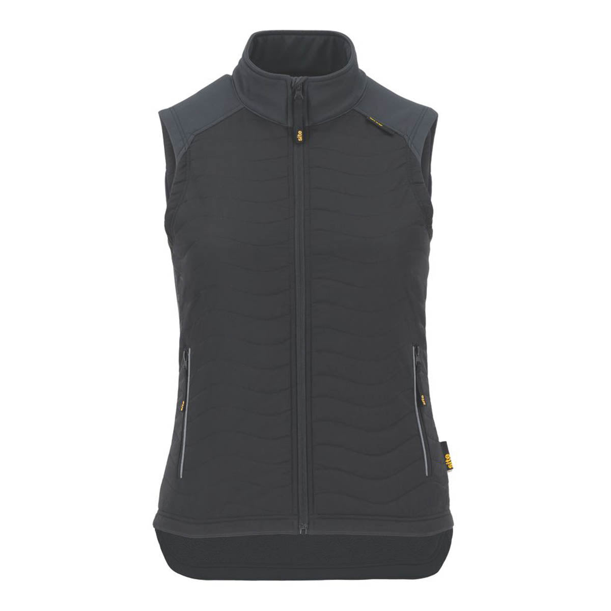 Site Bodywarmer Womens Black Full Zip Pockets Gilet Vest Jackets Size 10 - Image 2