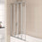 Aqualux 4 Folding Bath Screen Silver Frame Glass (H)1400mm x (W)840mm x (T)4mm - Image 4