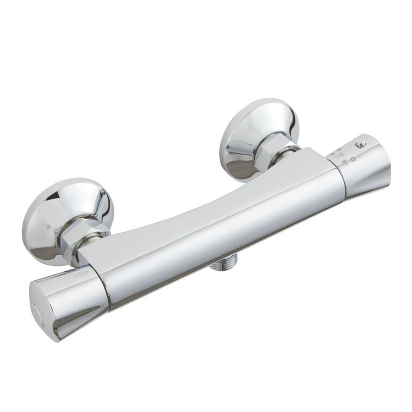 Highlife Bathrooms Shower Valve Bar Thermostatic Slim Single Outlet Chrome - Image 1