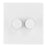 Arlec  2-Gang 2-Way LED Dimmer Switch  White - Image 2