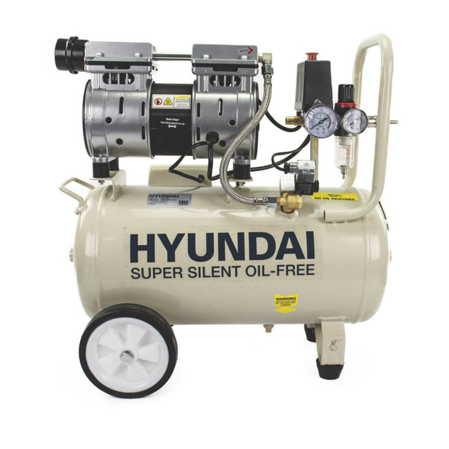 Hyundai Air Compressor Brushless Electric HY7524 24Ltr Low Noise Compact 230V - Image 1