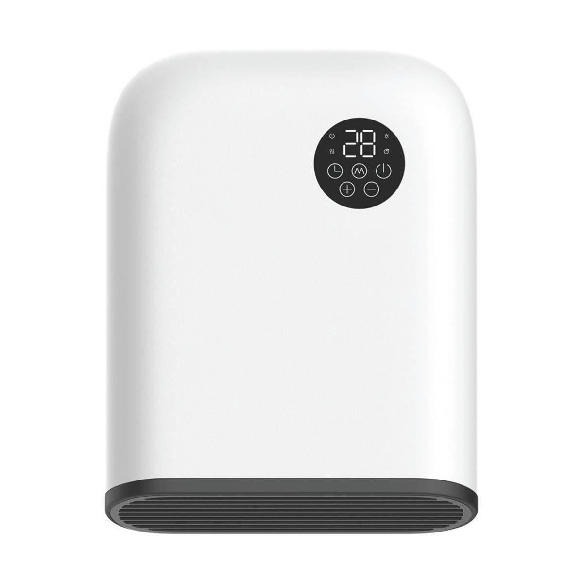 TCP Fan Heater Electric LED Display Wall Mounted White Programmable 2000W - Image 1