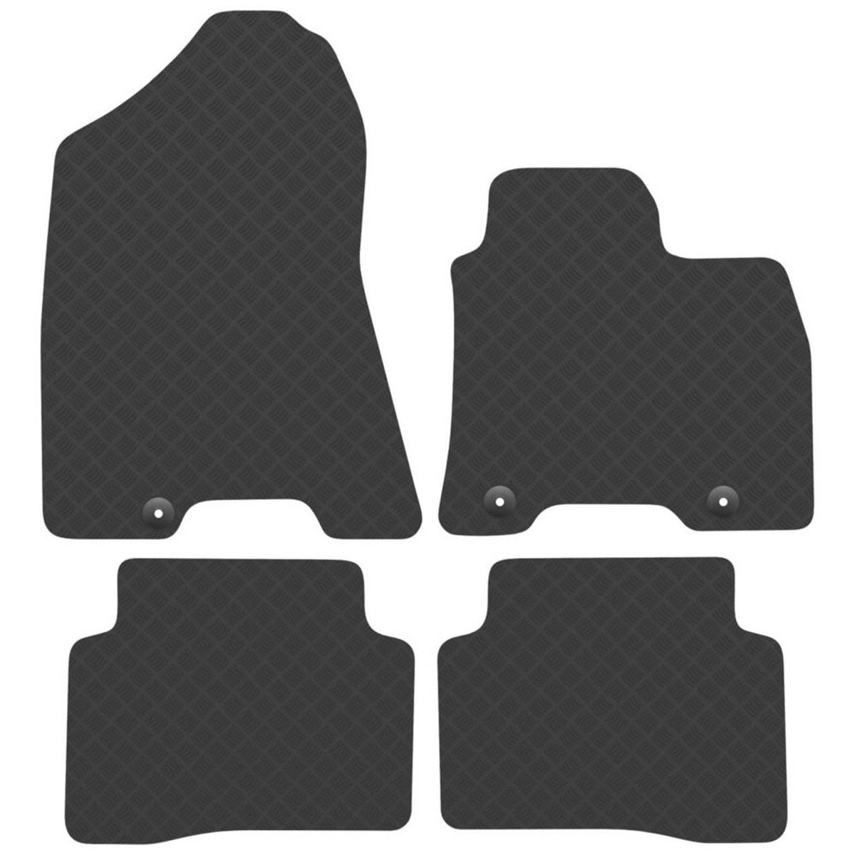 Car Mat Co. Hyundai Tucson 2015 - 2021 Rubber Car Mats 4 Piece Set - Image 1