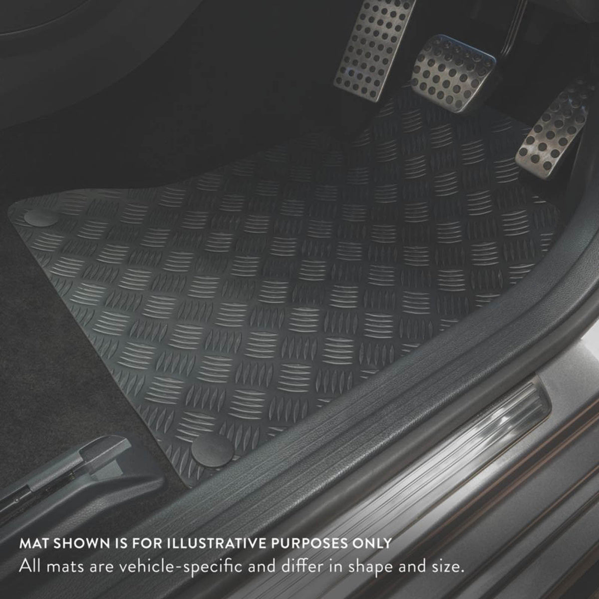 Car Mat Co. Hyundai Tucson 2015 - 2021 Rubber Car Mats 4 Piece Set - Image 3