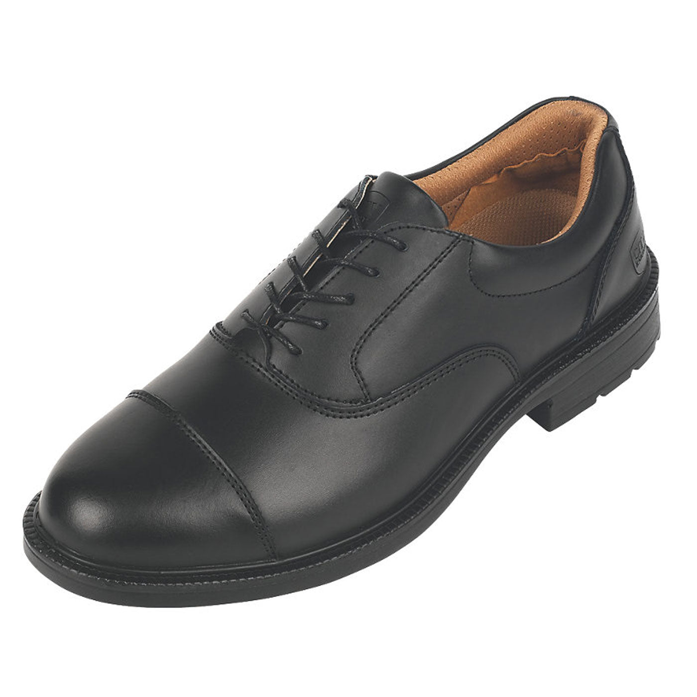 City Knights Safety Shoes Wide Fit Black Leather Steel Toe Lightweight Size 8 - Image 3