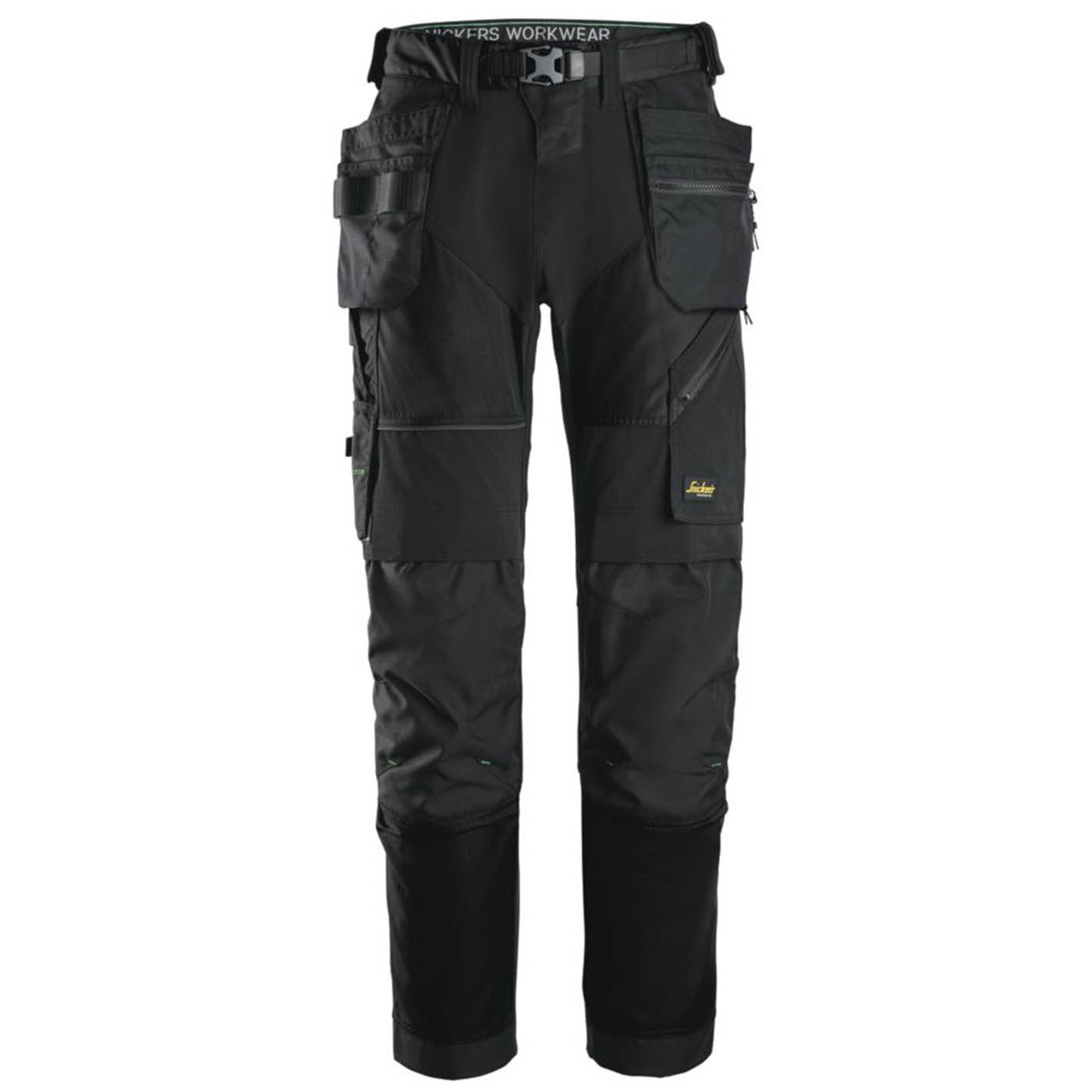 Snickers Work Trousers Mens Regular Fit Black Stretch Multi Pockets 39W 32L - Image 1