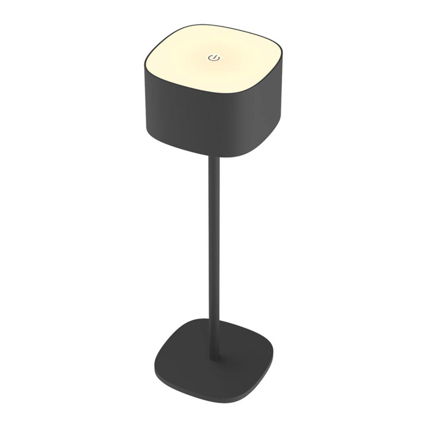 Calex Table Lamp LED Warm White Rechargeable Metal Black Dimmable Modern - Image 3