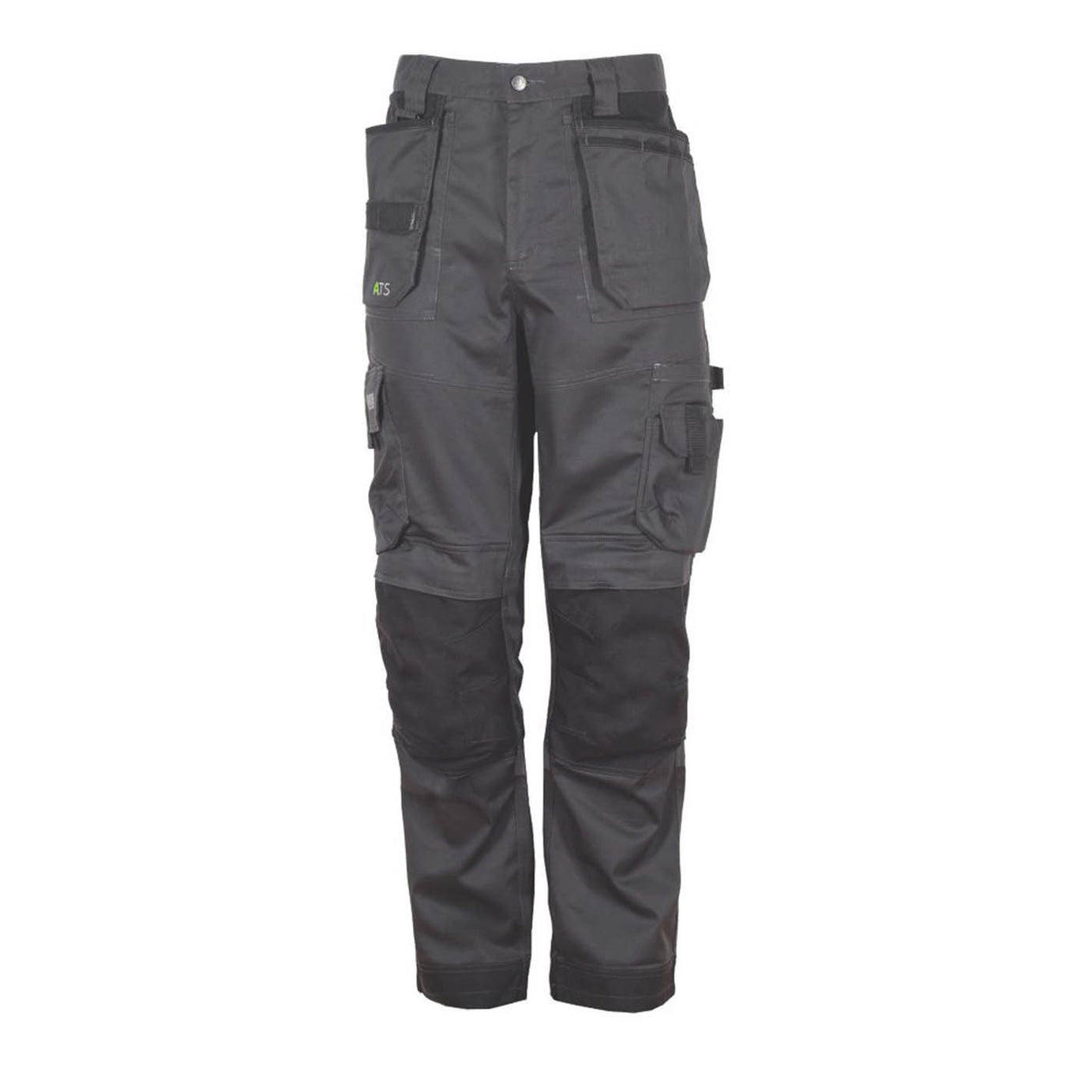 Apache Mens Work Trousers Stretch Cargo Breathable Low Rise Grey 36" W 33" L - Image 1