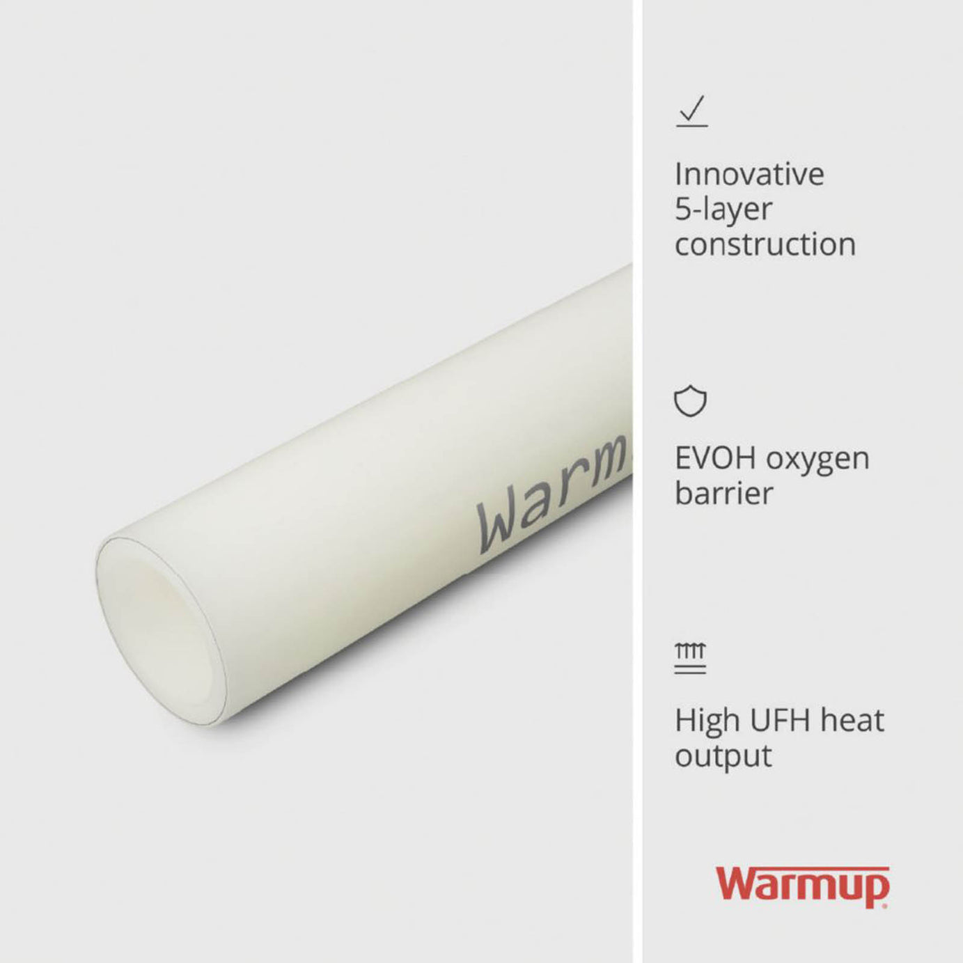 Warmup  Compression/Press-Fit/Push-Fit PE-RT Pipe 12mm x 50m - Image 3