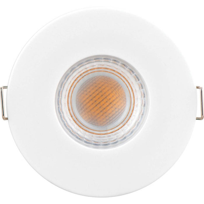 LED Downlights Fixed Fire Rated Dimmable White Round Low Profile 515lm 10 Pack - Image 3