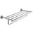 Towel Rail Shelf Chrome Wall-Mounted Bathroom Holder Rack Stainless Steel - Image 1