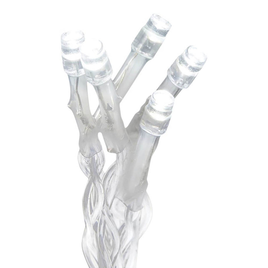 088 Christmas String Lights 720 LED Icicle Ice White Timer Indoor  17.8m - Image 3