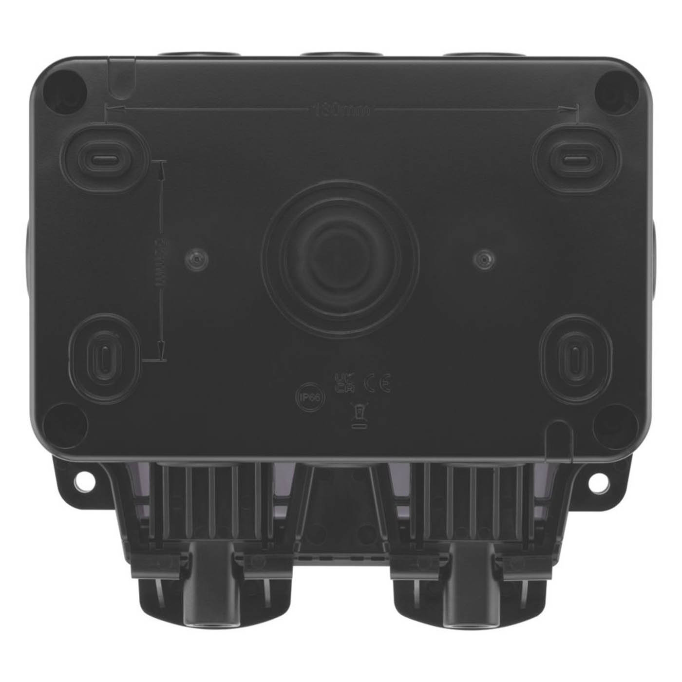 British General Nexus Storm IP66 13A 2-Gang SP Weatherproof Outdoor Switched Passive RCD Socket - Image 3