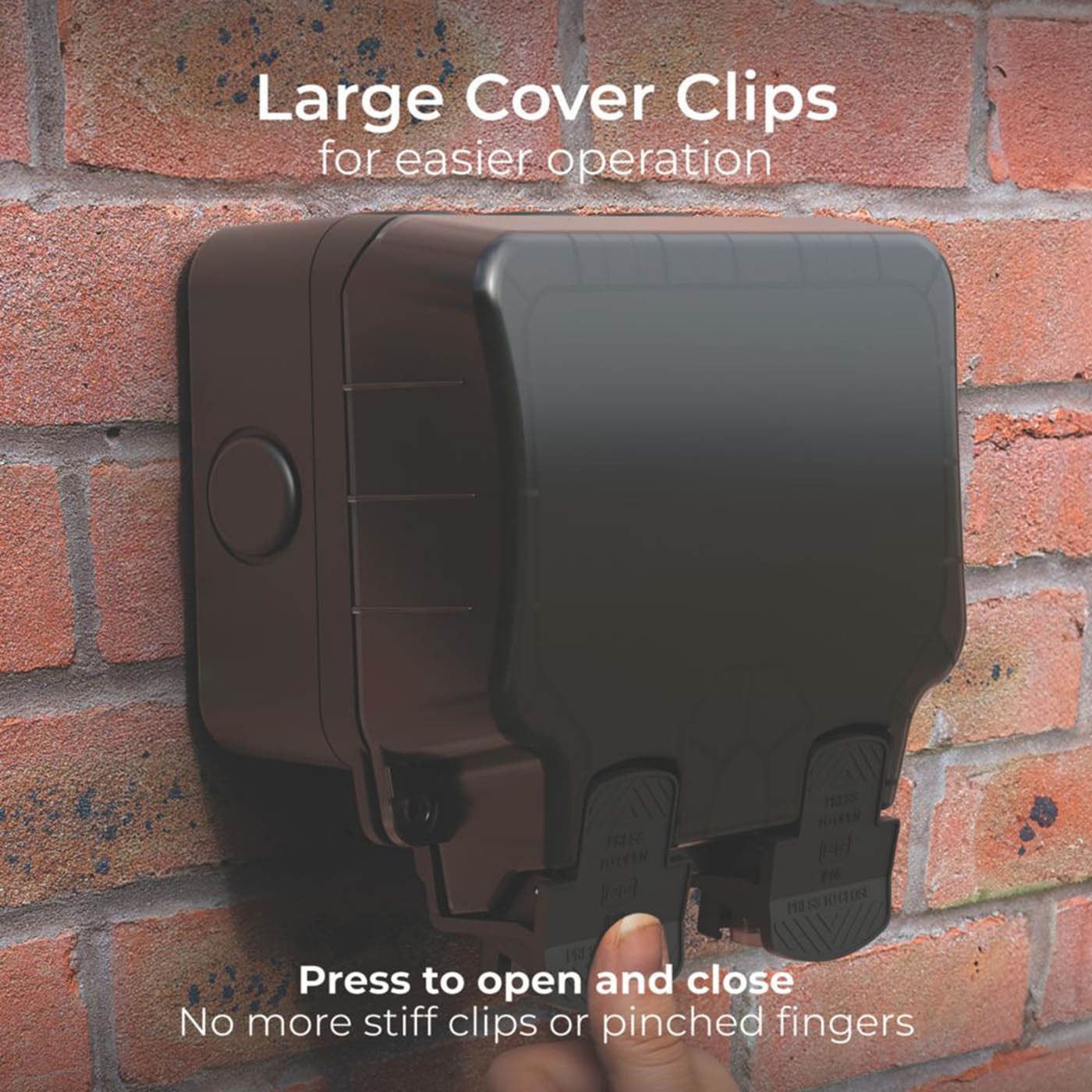 British General Nexus Storm IP66 13A 2-Gang SP Weatherproof Outdoor Switched Passive RCD Socket - Image 6