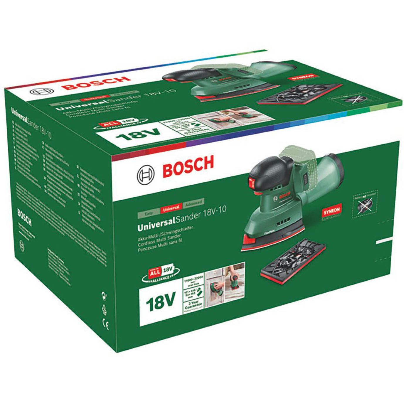 Bosch Detail Sander Cordless 18V Li-Ion UniversalSander18V-10 Compact Body Only - Image 6