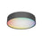 Smart LED Ceiling Light Dimmable Colour Changing 1800lm Round Black 30 cm 16W - Image 1