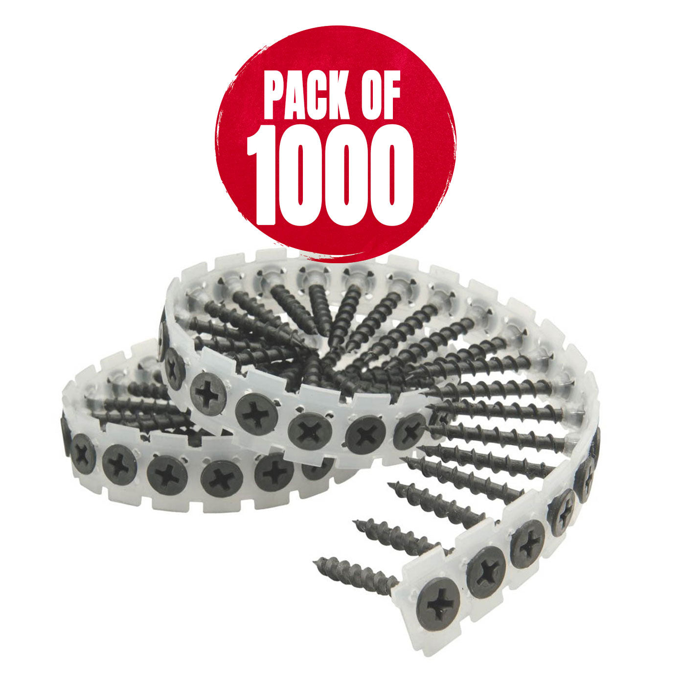 Senco Phillips Screw Drywall Wood Coarse Thread Collated 3.9 x 55mm 1000 Pack - Image 1