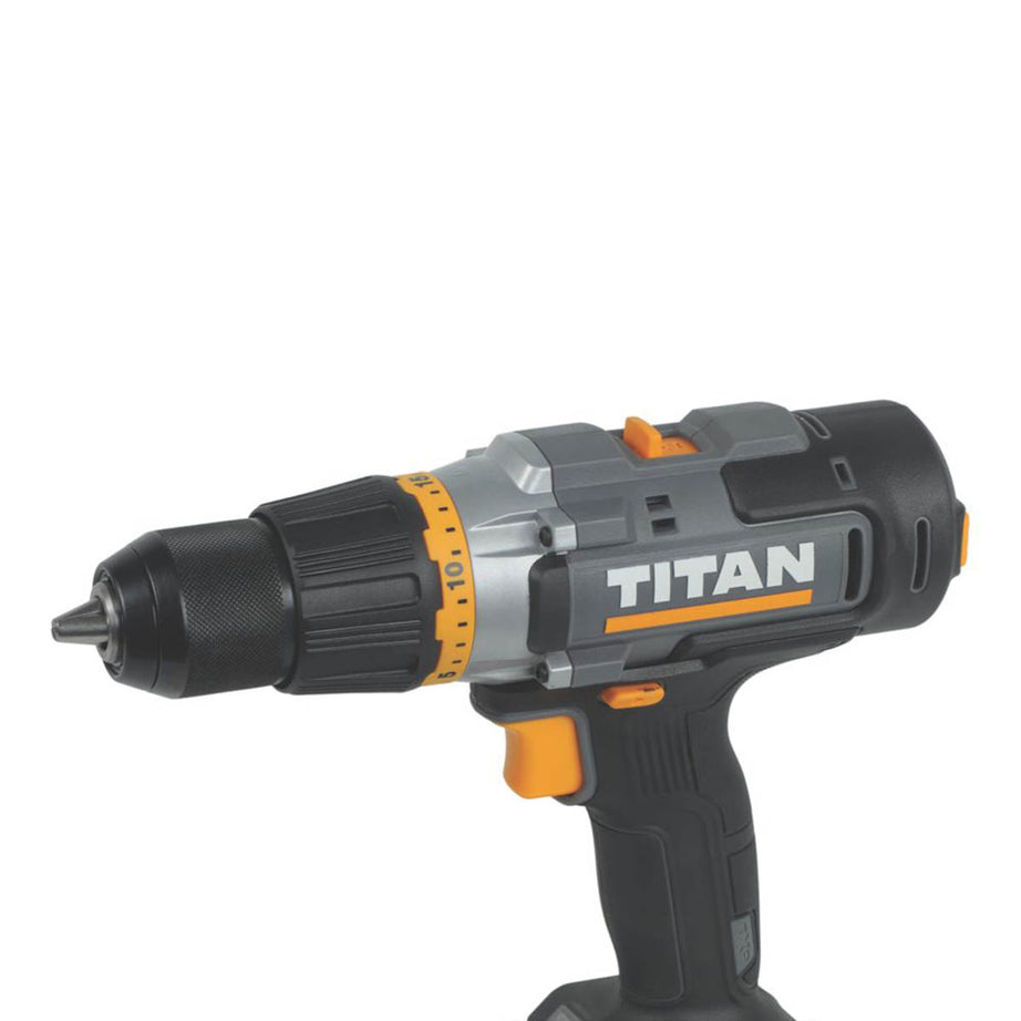 Titan Combi Drill Cordless 18V 2x2.0Ah Li-Ion TTI1257COM Soft Grip Compact - Image 6