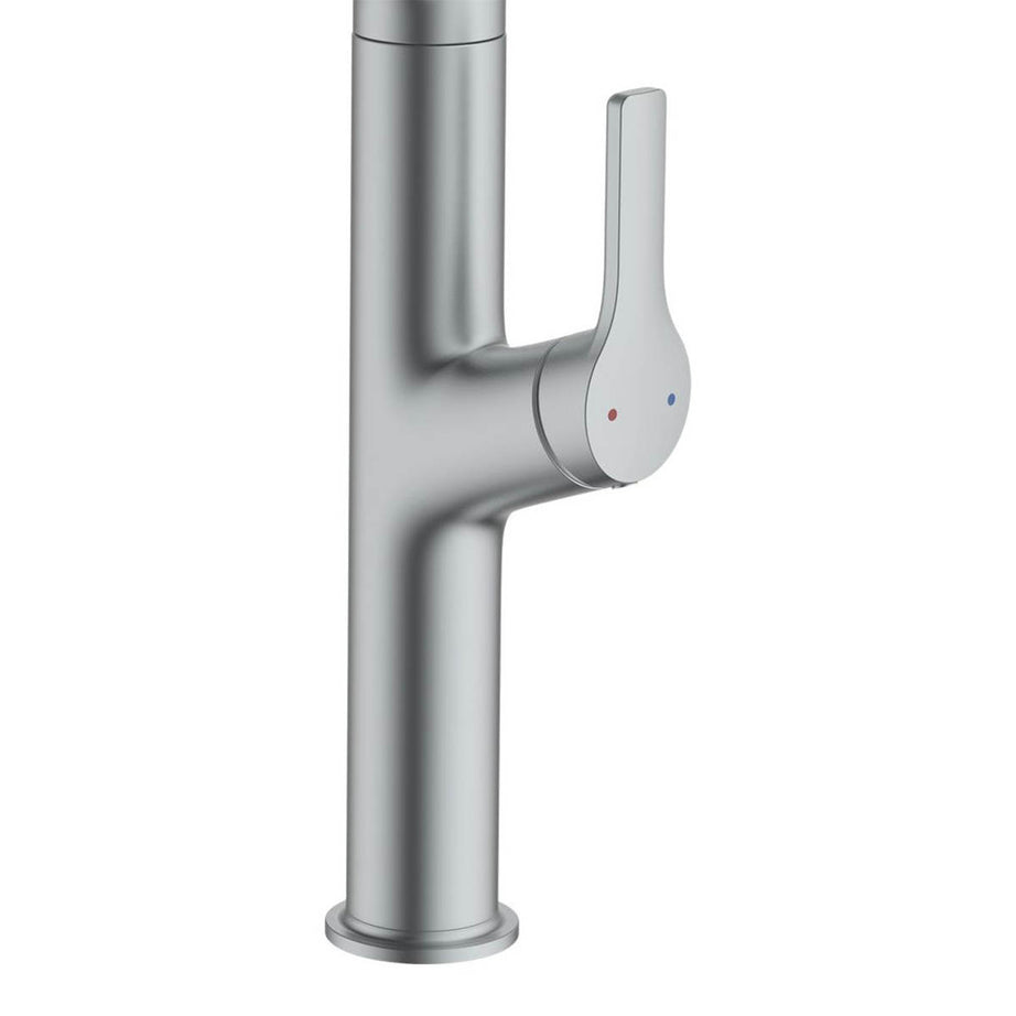 Swirl Kitchen Tap Mixer Stainless Steel Pull Out Single Lever Modern Faucet - Image 5