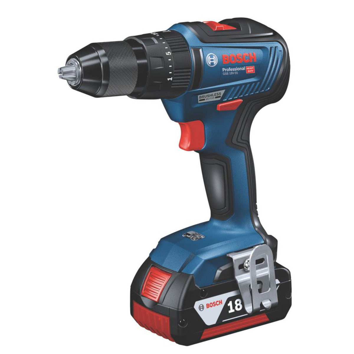 Bosch Combi Drill Impact Driver Set Cordless 18V 2x5.0Ah Li-Ion 0615990M71 - Image 2