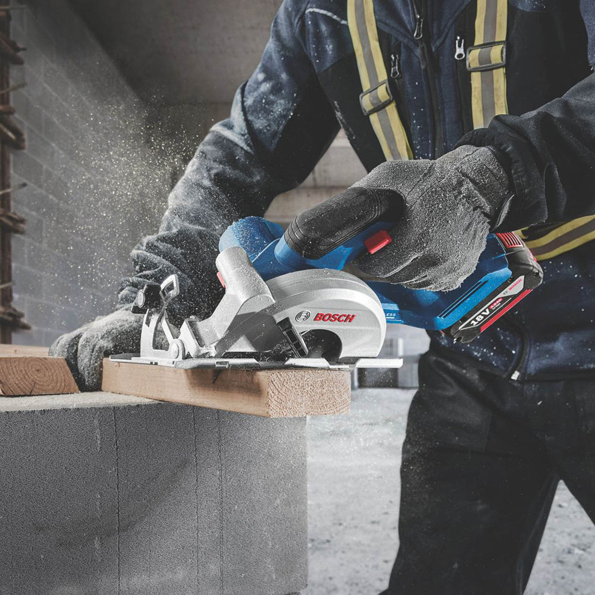 Bosch Circular Saw Cordless Powerful Compact 140mm AMPShare 18V Li-Ion Body Only - Image 3