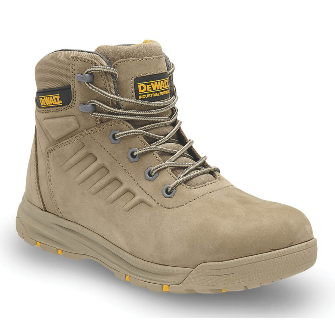 DEWALT Mens Safety Boots Stone Leather Steel Toe Cap Comfortable Size 8 - Image 1