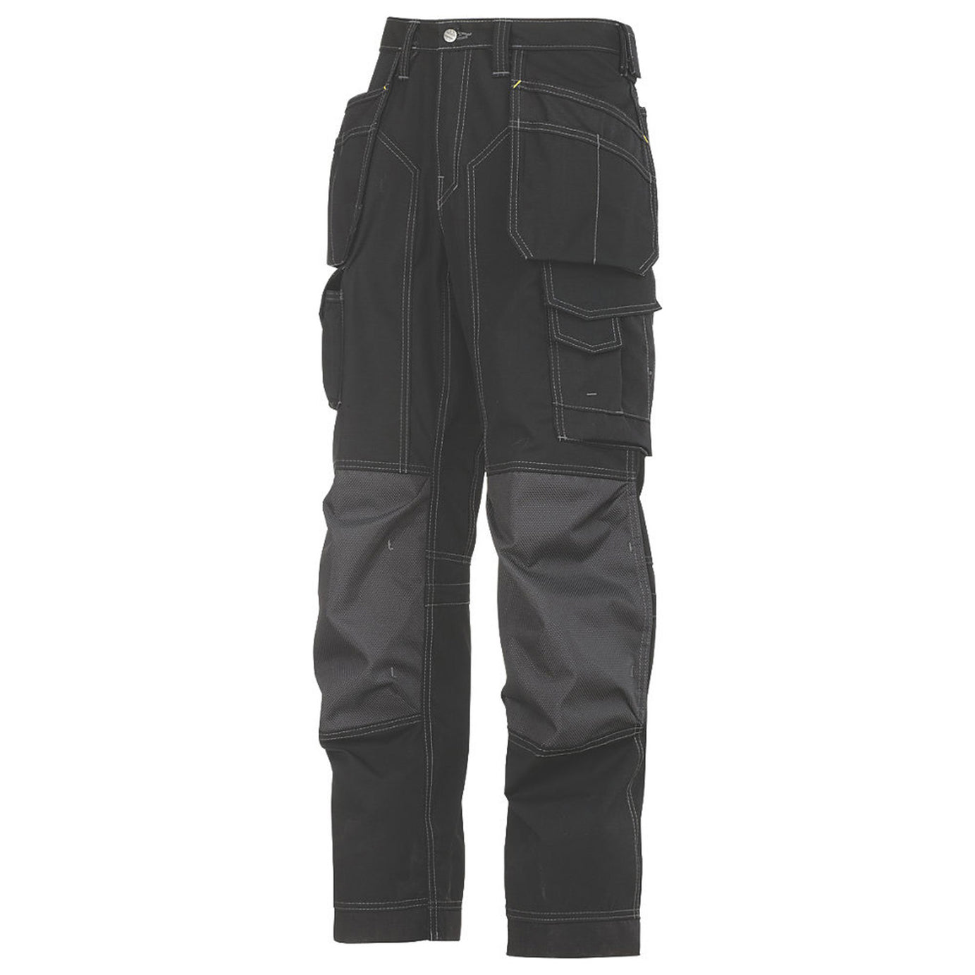 Snickers Work Trousers Mens Twisted Leg Grey Black Multi Pockets 33"W 30"L - Image 1
