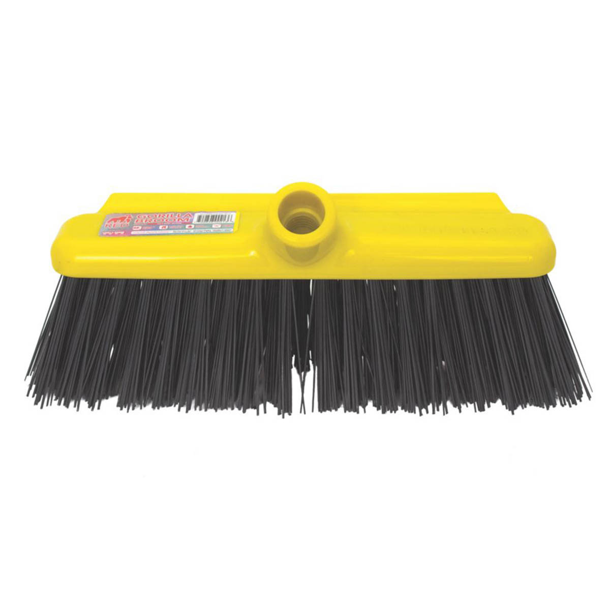 Red Gorilla Hard Broom Indoor Outdoor Lightweight Extendable Handle 12" (30cm) - Image 2