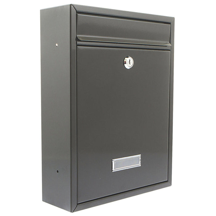 Burg-Wachter Post BoxTrent Black Metallic Steel Rustproof Weather Resistant - Image 1