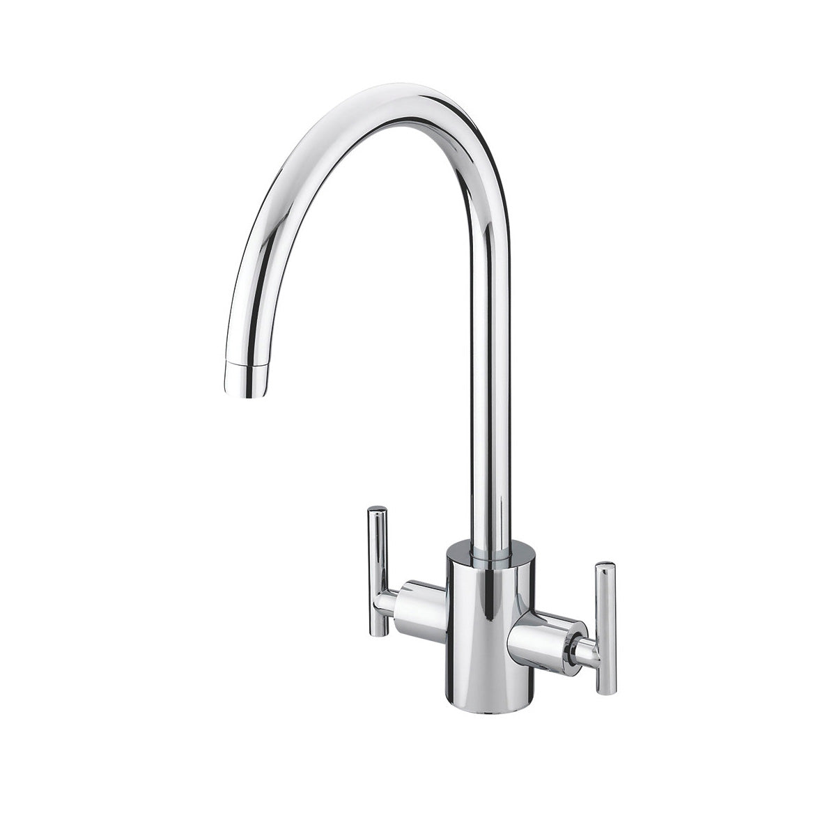 Bristan Kitchen Sink Tap Mono Mixer Chrome Double Lever Ceramic Disc Faucet - Image 1