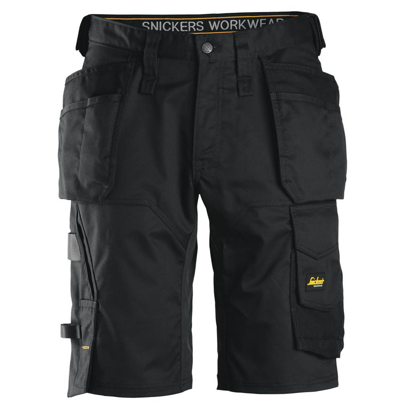 Snickers Work Shorts Mens Loose Fit Black Stretch Breathable Multi Pockets 31W - Image 1