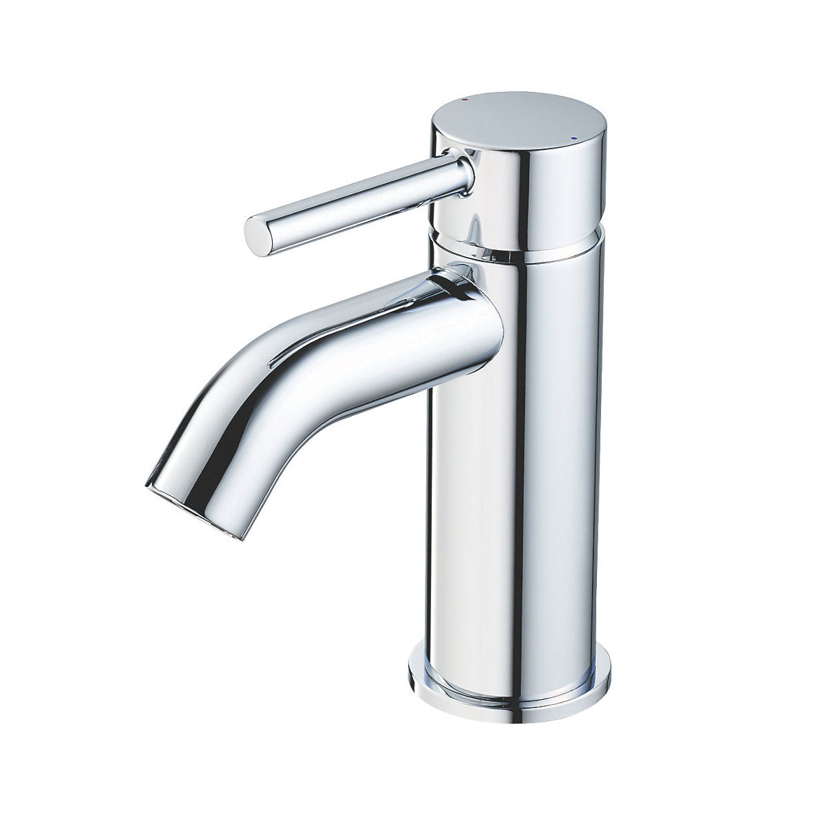 Bathroom Basin Tap Mono Mixer Chrome Single Lever Clicker Waste Modern Faucet - Image 1