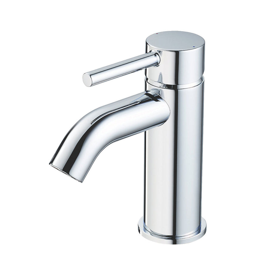 Bathroom Basin Tap Mono Mixer Chrome Single Lever Clicker Waste Modern Faucet - Image 2