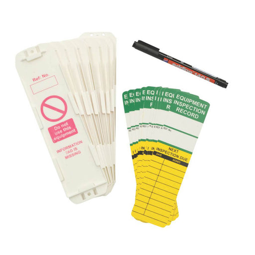 Universal Inspection Tag Insert Kit Safety Equipment Maintenance 31 Piece - Image 1