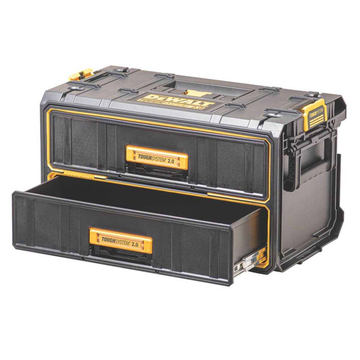 DeWalt Tool Storage 13" ToughSystem2.0 Twin Drawer Unit Toolbox Organiser - Image 2