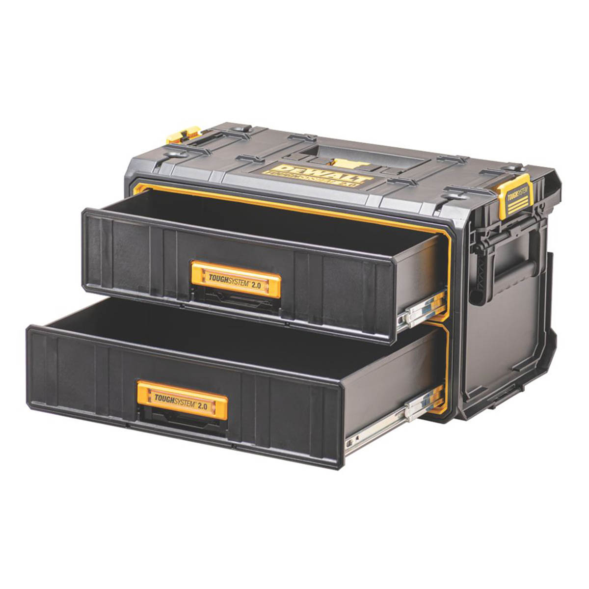 DeWalt Tool Storage 13" ToughSystem2.0 Twin Drawer Unit Toolbox Organiser - Image 3