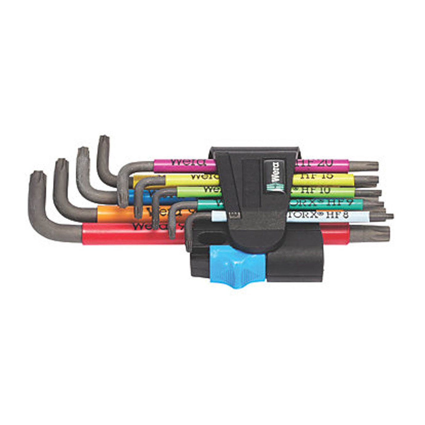 Wera 967/9 TX Multicolour HF 1 Metric & TX Long L-Key Set 9 Pcs - Image 1