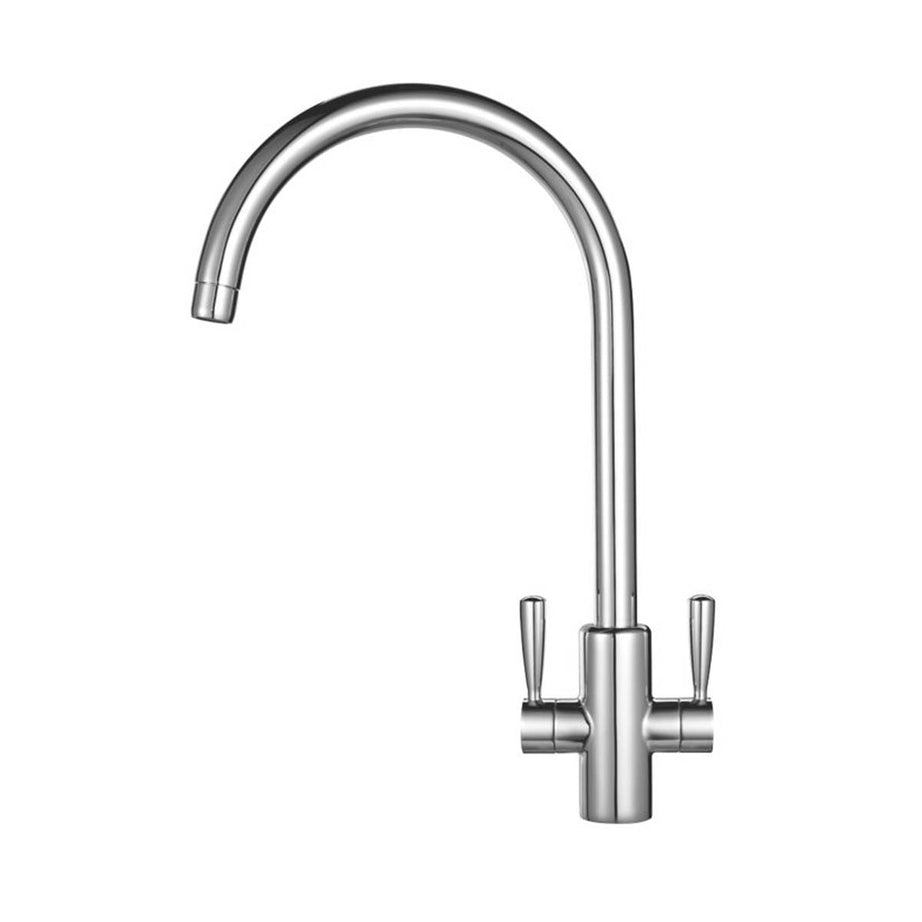 Franke Kitchen Mixer Tap Ascona Chrome Dual Lever Swivel Spout - Image 1