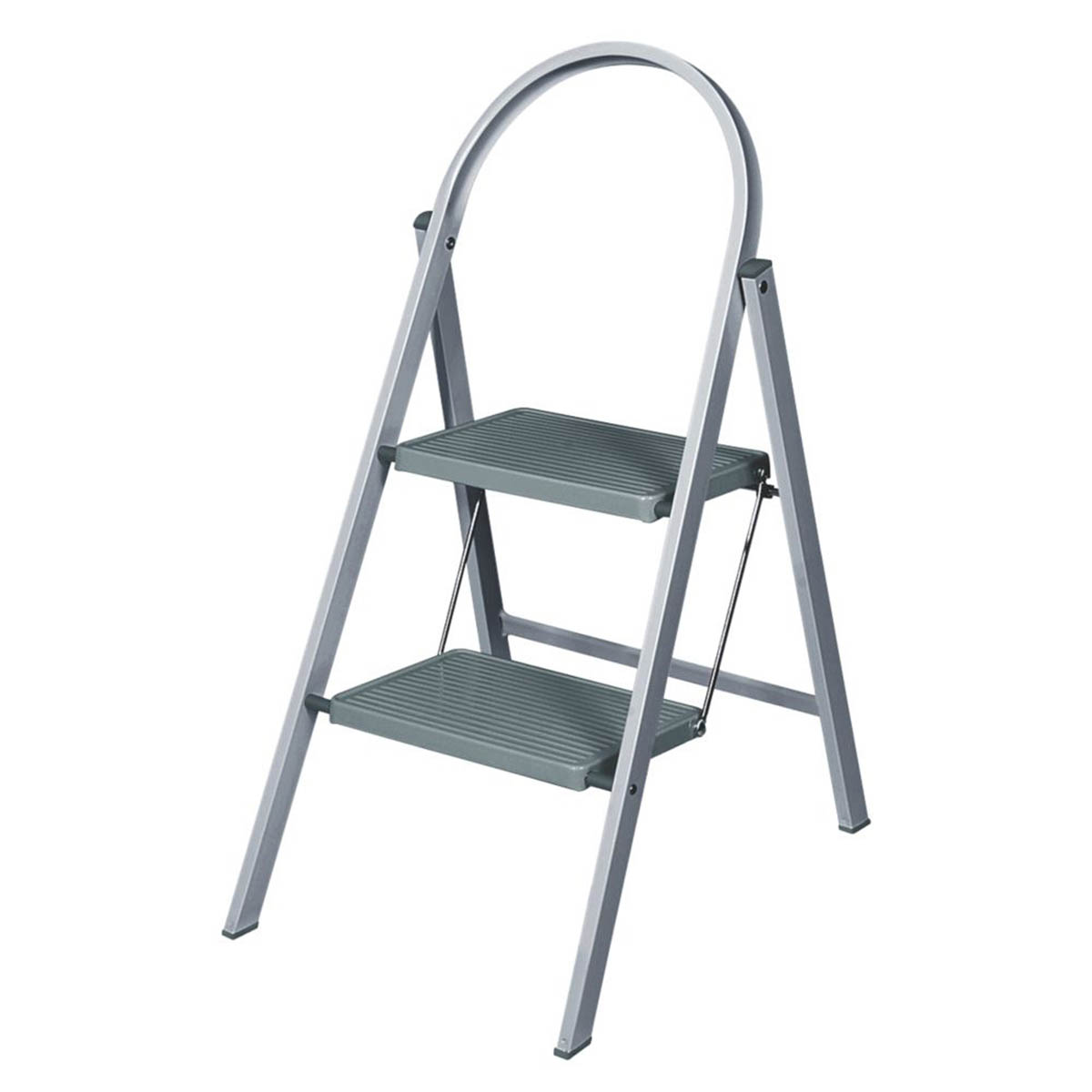 Werner Folding 2 Step Stool With Platform Steel 450mm Anti Slip Ladder - Image 1