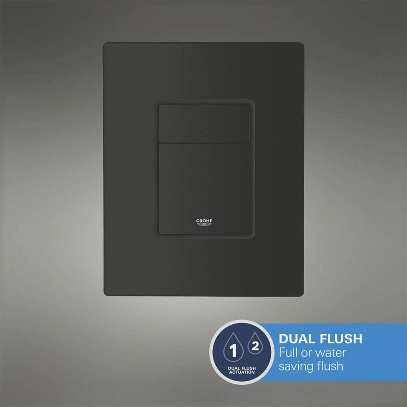 Grohe Solido Matt Black 3-in-1 Toilet Frame 1130mm - Image 3