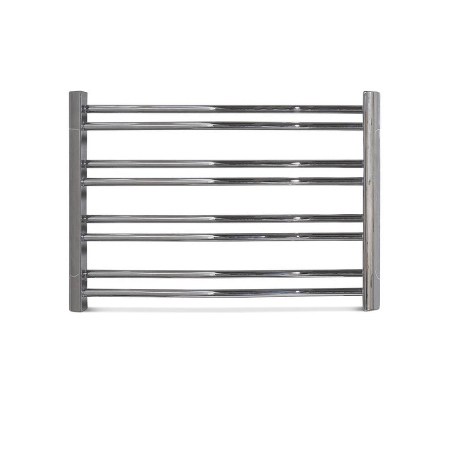 Time Towel Radiator Designer 716BTU Chrome Flat Compact Tubular 420 x 600mm - Image 1