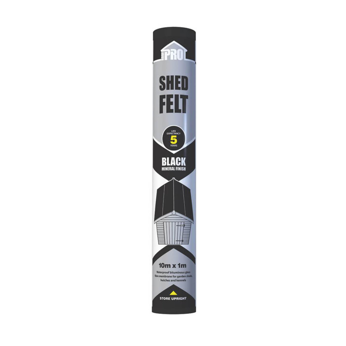 Shed Felt Roofing Bitumen Black Weatherproof UV Resistant 10m² Outdoor 1x10m - Image 2