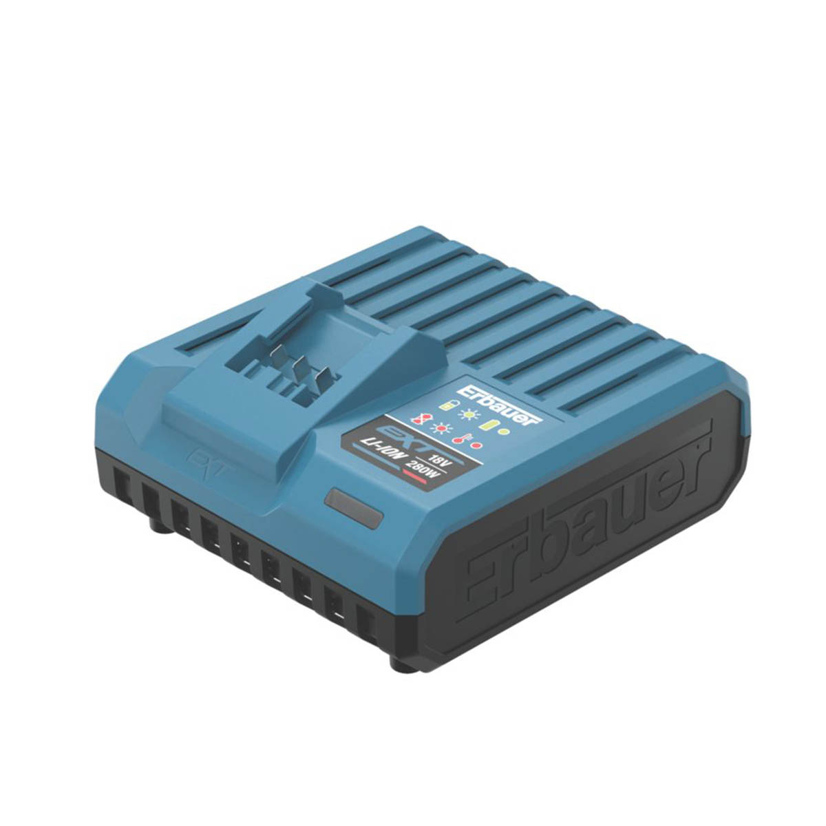 Erbauer Battery Charger Fast 18V Li-Ion EXT LED Lights Quiet Powerful Compact - Image 1