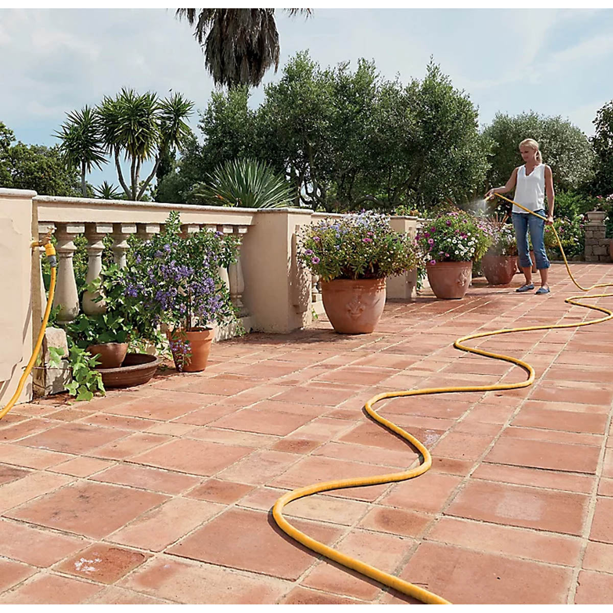Expanding Water Hose Pipe Garden Outdoor Hozelock Superhoze Flexible Yellow 30M - Image 3