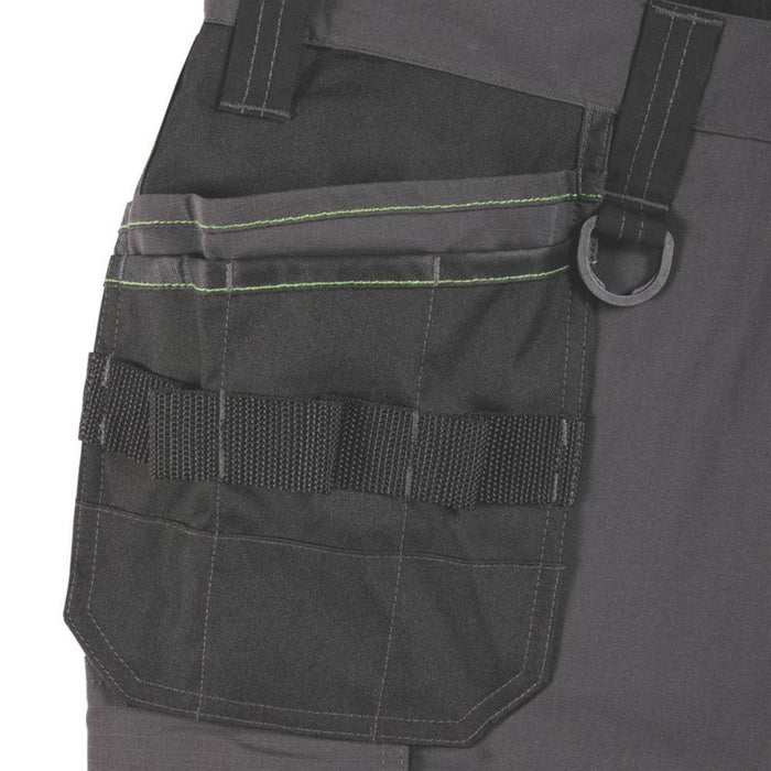 Apache Sudbury Work Trousers Grey/Black 38" W 31" L - Image 4